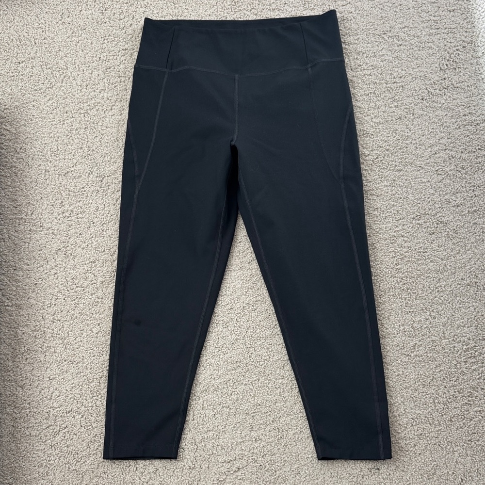 Girlfriend Collective Black High-Rise Capri Legging - Women’s Size XL